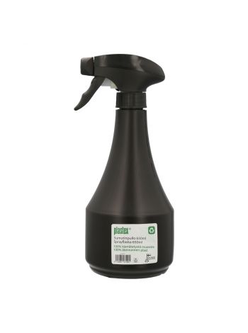 SUMUTINPULLO 0.65L MUSTA EKO - VALMISTETTU KIERRÄTYSMUOVISTA